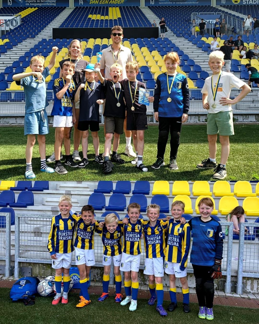 Tweede prijs voor Be Quick JO9-1 in stadion van SC Cambuur 🥈🏆
