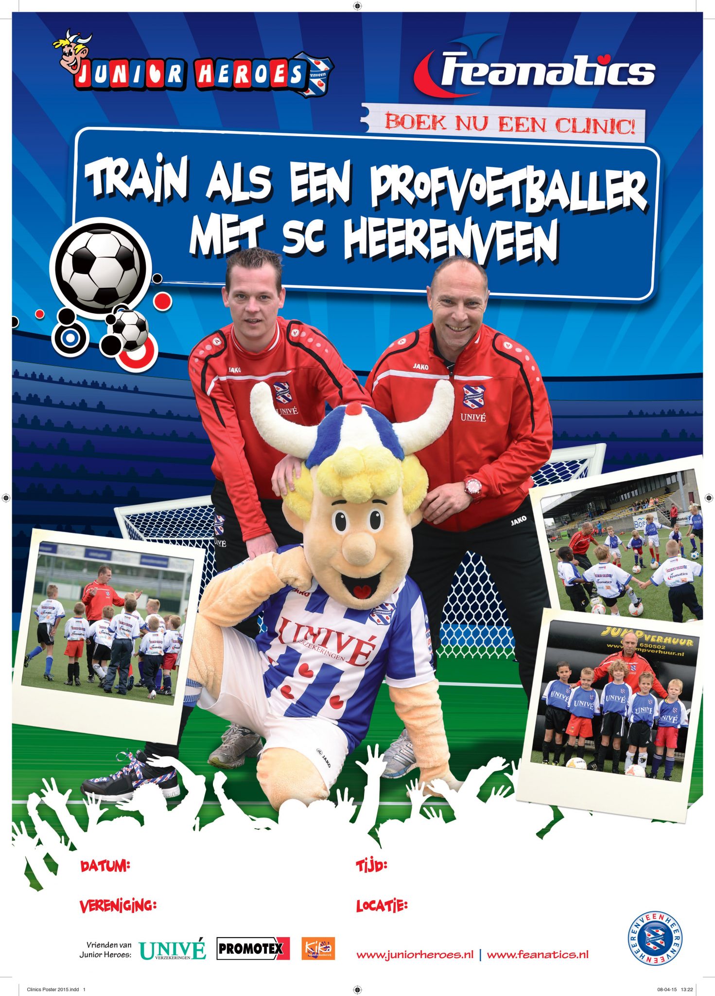 Voetbalclinic van SC Heerenveen bij Be Quick