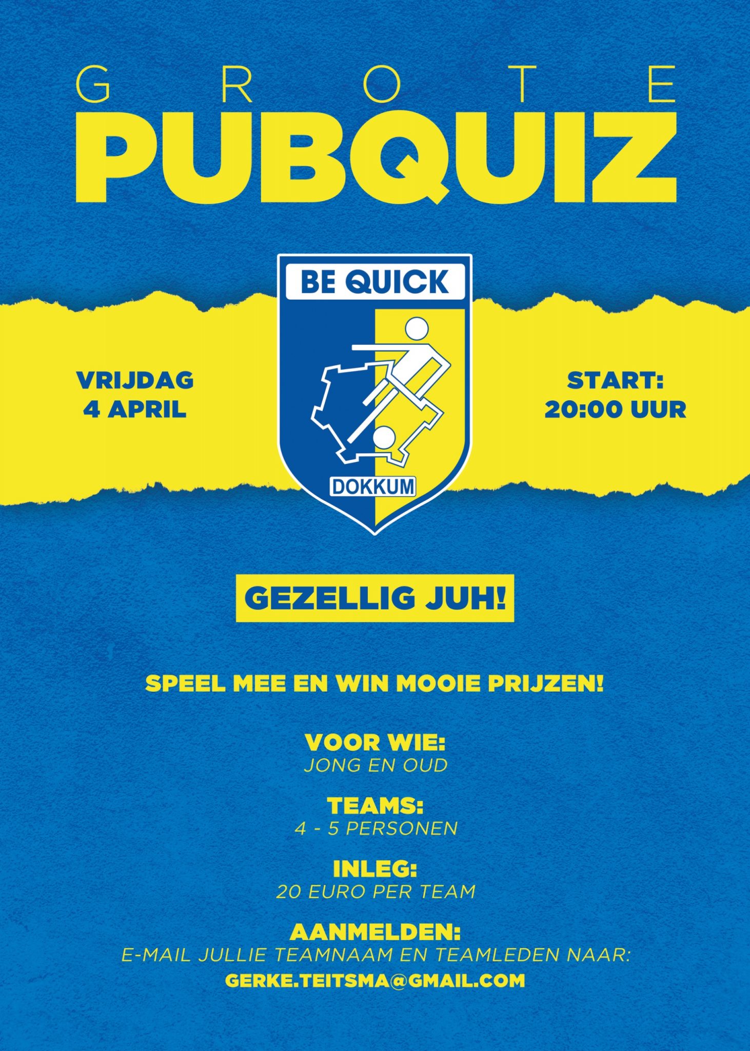 GROTE BE QUICK PUBQUIZ
